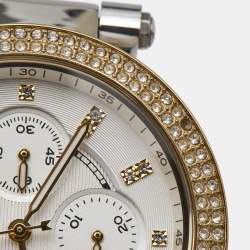Michael Kors Silver White Dial Two-Tone Stainless Steel Parker MK5626 Women's Wristwatch 39 mm