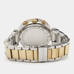 Michael Kors Silver White Dial Two-Tone Stainless Steel Parker MK5626 Women's Wristwatch 39 mm