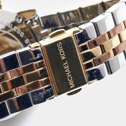 Michael Kors Mother Of Pearl Tri-Tone Ritz MK5650 Women's Wristwatch 36 mm