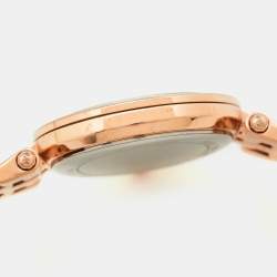 Pre Owned Michael Kors Rose Gold Plated Stainless Steel Darci MK3366 Women's Wristwatch 33 mm