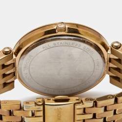Michael Kors Champagne Rose Gold Plated Stainless Steel Darci MK3192 Women's Wristwatch 39 mm 