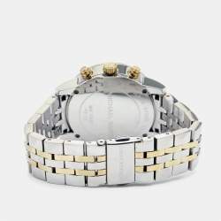 Michael Kors White Mother Of Pearl Two-Tone Stainless Steel Jet Set Series MK5057 Women's Wristwatch 36 mm