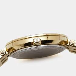 Michael Kors Yellow Gold Plated Stainless Steel Darci Pave MK3430 Women's Wristwatch 33 mm