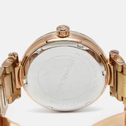 Michael Kors Pave Rose Gold Plated Stainless Steel Skylar MK5868 Women's Wristwatch 40 mm 