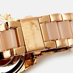 Michael Kors Champagne Gold Plated Stainless Steel Acetate  Blair MK5943 Women's Wristwatch 38 mm