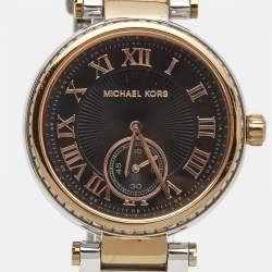 Michael Kors Black Two Tone Stainless Steel Skylar MK5957 Women's Wristwatch 41 mm