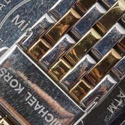 Pre Owned Michael Kors Silver Three Tone Stainless Steel Darci MK3203 Women's Wristwatch 39 mm