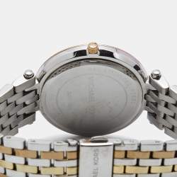 Pre Owned Michael Kors Silver Three Tone Stainless Steel Darci MK3203 Women's Wristwatch 39 mm