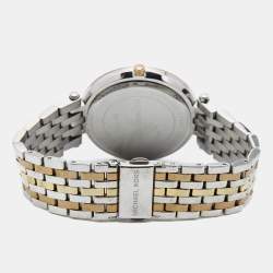 Pre Owned Michael Kors Silver Three Tone Stainless Steel Darci MK3203 Women's Wristwatch 39 mm