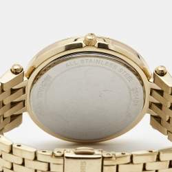 Michael Kors Yellow Gold Plated Stainless Steel Darci Glitz MK3191 Women's Wristwatch 39 mm