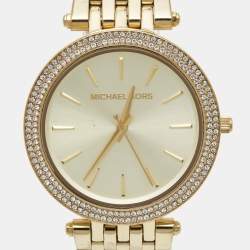 Michael Kors Yellow Gold Plated Stainless Steel Darci Glitz MK3191 Women's Wristwatch 39 mm