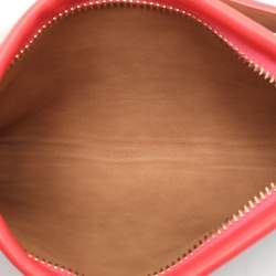 MICHAEL Michael Kors Brown/Red Signature Coated Canvas and Leather Belt Bag