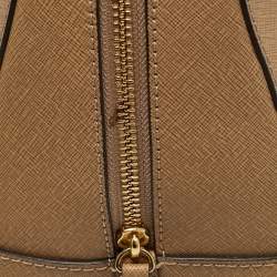 Pre Owned MICHAEL Michael Kors Beige Leather Large Sandrine Satchel