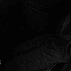 Pre Owned MICHAEL Michael Kors White/Black Leather Large Hamilton North South Tote