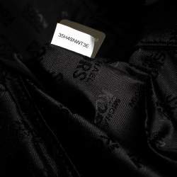 Pre Owned حقيبة يد مايكل مايكل كورس نيو مان كبيرة جلد نوبوك نمط ثعبان سوداء