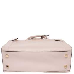 Pre Owned MICHAEL Michael Kors Powder Pink Leather Medium East West Satchel