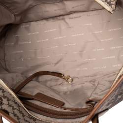 Pre Owned MICHAEL Michael Kors Brown Heritage Paisley Coated Canvas Kors Studio Tote