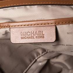 Pre Owned MICHAEL Michael Kors Brown Heritage Paisley Coated Canvas Kors Studio Tote