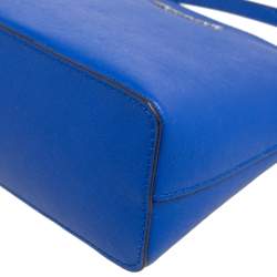 Pre Owned حقيبة كروس مايكل مايكل كورس سيندي جلد سافيانو أزرق رويال