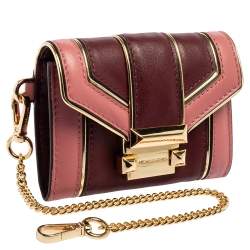 Pre Owned MICHAEL Michael Kors Multicolor Quilted Leather Whitney Compact Wallet