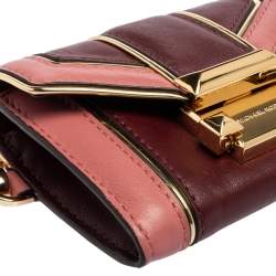 Pre Owned MICHAEL Michael Kors Multicolor Quilted Leather Whitney Compact Wallet