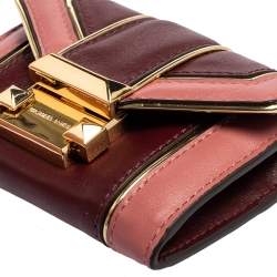 Pre Owned MICHAEL Michael Kors Multicolor Quilted Leather Whitney Compact Wallet