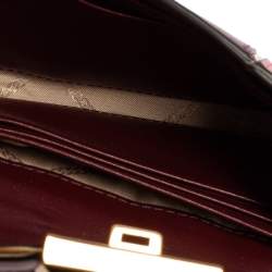 Pre Owned MICHAEL Michael Kors Multicolor Quilted Leather Whitney Compact Wallet