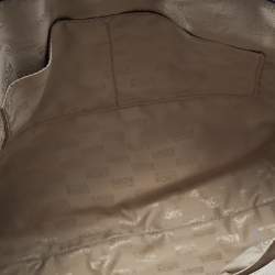 Pre Owned Michael Michael Kors Purple Leather Large Jet Set Travel Tote