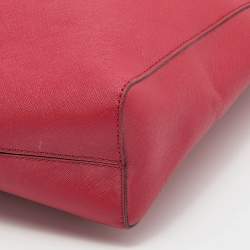 مملوكة مسبقًا حقيبة يد مايكل مايكل كورس جيت سيت ترافيل جلد سافيانو أحمر كبيرة