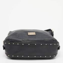 مملوكة مسبقًا MICHAEL Michael Kors Black Leather Large Big Valley Hobo