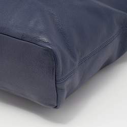 Pre Owned حقيبة يد توتس مايكل كورس شانينغ جلد أزرق كبيرة