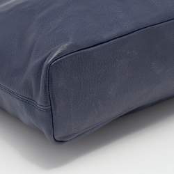 Pre Owned حقيبة يد توتس مايكل كورس شانينغ جلد أزرق كبيرة