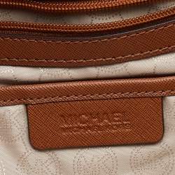 Pre Owned MICHAEL Michael Kors Brown Leather Jet Set Tote