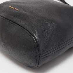 Pre Owned MICHAEL Michael Kors Black Leather Large Lupita  Hobo 