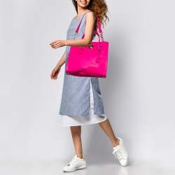 Pre Owned حقيبة مايكل مايكل كورس هاميلتون نورث ساوث كبيرة جلد أحمر