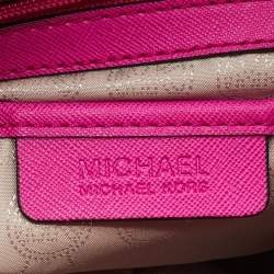 Pre Owned حقيبة مايكل مايكل كورس هاميلتون نورث ساوث كبيرة جلد أحمر