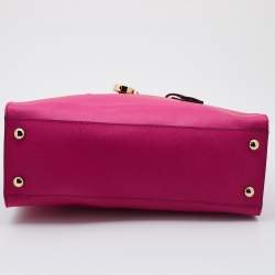 Pre Owned حقيبة مايكل مايكل كورس هاميلتون نورث ساوث كبيرة جلد أحمر