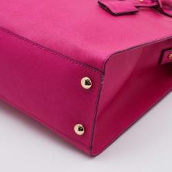 Pre Owned حقيبة مايكل مايكل كورس هاميلتون نورث ساوث كبيرة جلد أحمر