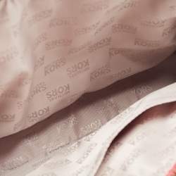 Pre Owned MICHAEL Michael Kors Coral Pink Leather Medium Florence Satchel