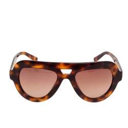 Pre Owned MICHAEL Michael Kors Brown Havana Marisa Aviator Gradient Sunglasses