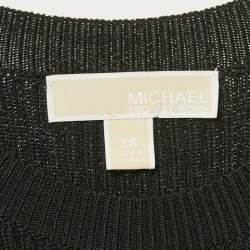 MICHAEL Michael Kors Black Rib Knit Bodycon Dress XS