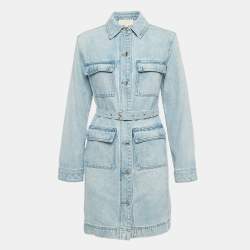 MICHAEL Michael Kors Blue Denim Mini Dress S