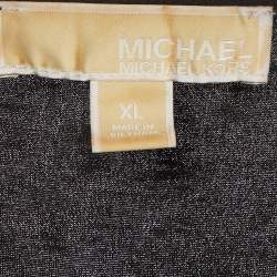 MICHAEL Michael Kors Black Jersey Studded Jumpsuit XL