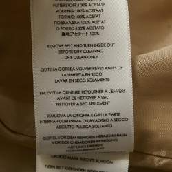 Pre Owned MICHAEL Michael Kors Beige Cotton Belted Mini Dress XS