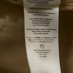 Pre Owned MICHAEL Michael Kors Beige Cotton Belted Mini Dress XS