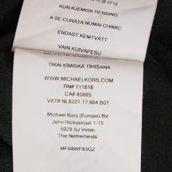 Pre Owned MICHAEL Michael Kors Black Crepe Sleeveless Mini Dress S 