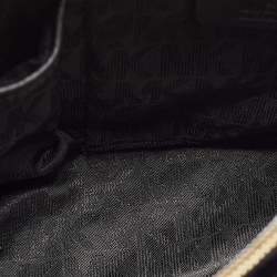 Pre Owned MICHAEL Michael Kors Black Saffiano Leather Portia Top Handle Bag