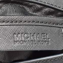 Pre Owned MICHAEL Michael Kors Black Saffiano Leather Portia Top Handle Bag