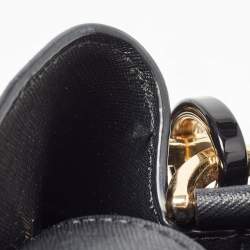 Pre Owned MICHAEL Michael Kors Black Saffiano Leather Portia Top Handle Bag