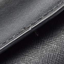 Pre Owned MICHAEL Michael Kors Black Saffiano Leather Portia Top Handle Bag